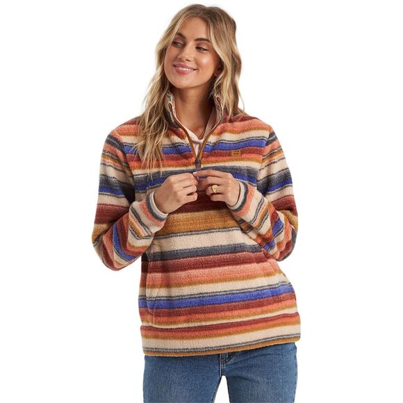 Billabong Jackets & Blazers - Like New Billabong Adventure Boundary Quarter Zip Fleece Pullover Stripe Size L